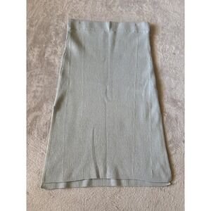 Abercrombie & Fitch Size Large  Ribbed Knit Light Blue Skirt Casual Pencil Skirt